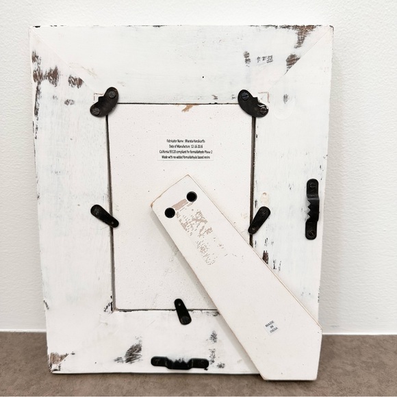 Set of 4 Distressed Wood Picture Frames Black Gray White 4x6 5x7 Gallery Wall - Picture 10 of 16